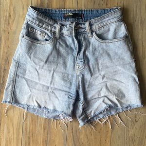 BDG high rise jean shorts